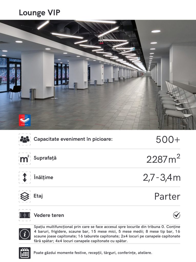 Lounge VIP la Stadionul Steaua