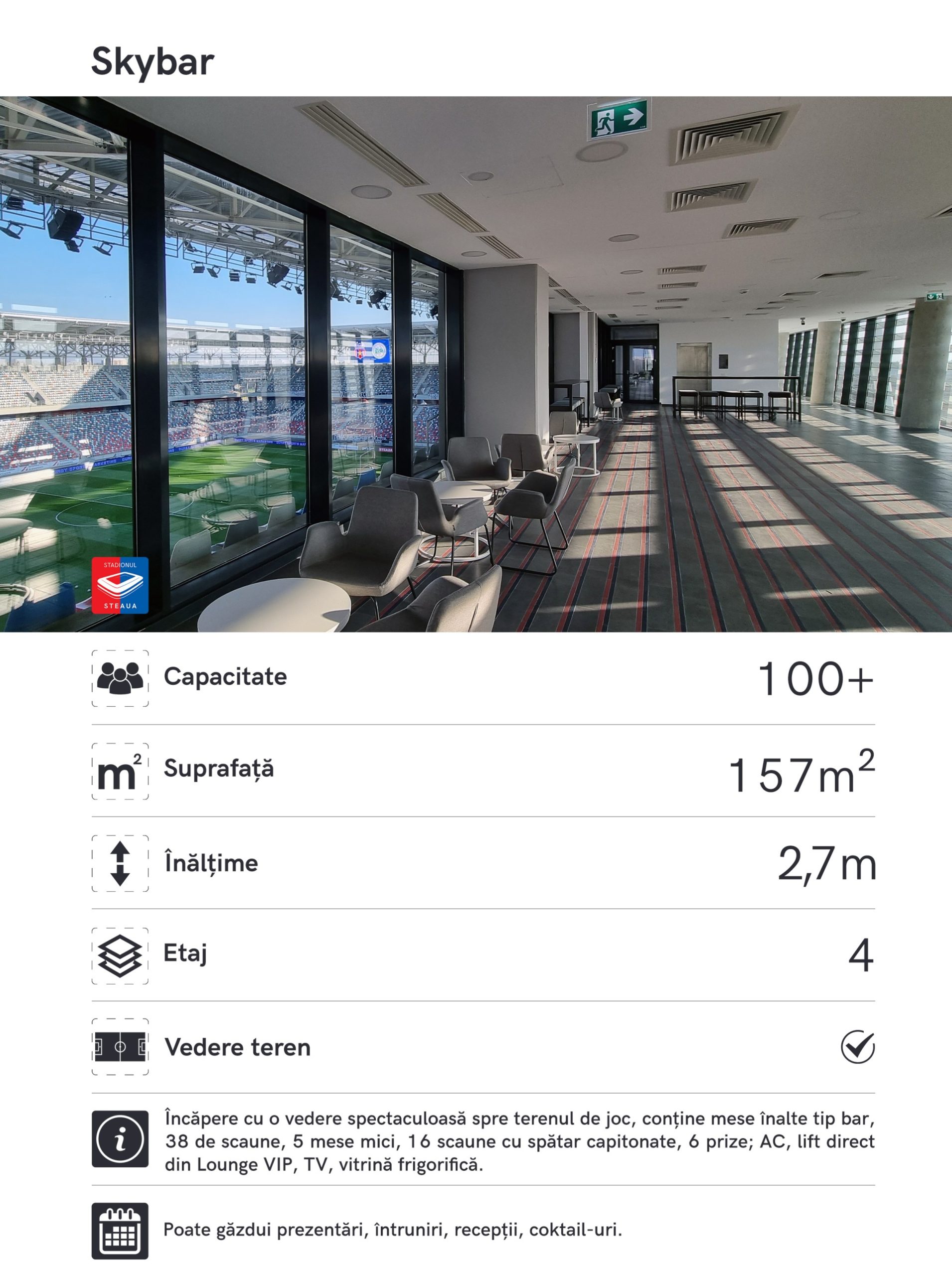 Skybar la Stadionul Steaua