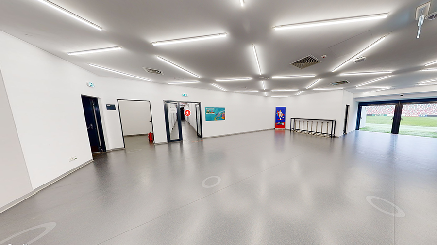 Captură din turul virtual 3D al Stadionului Steaua, perspectiva 1