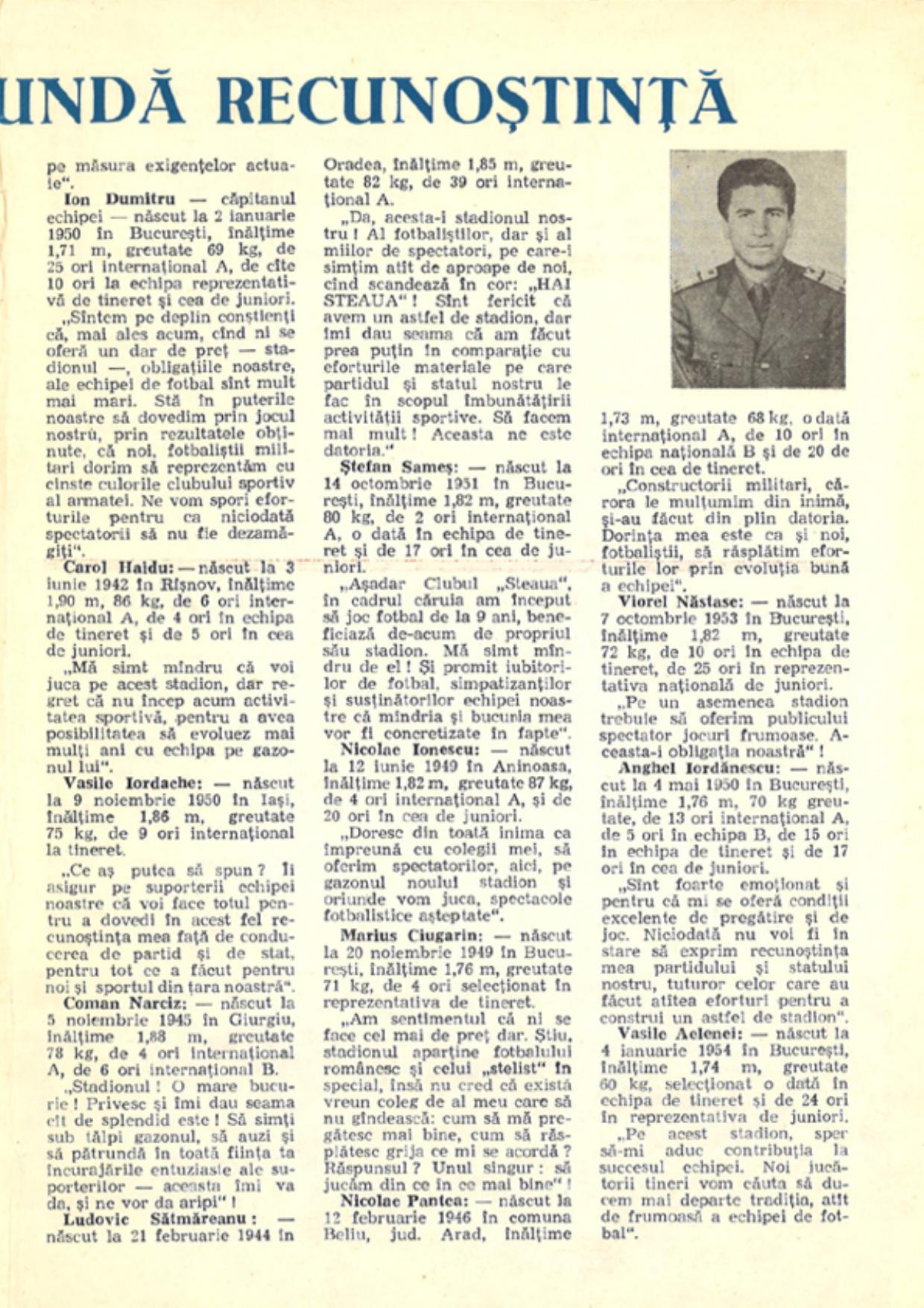 Pagină din albumul istoric 5