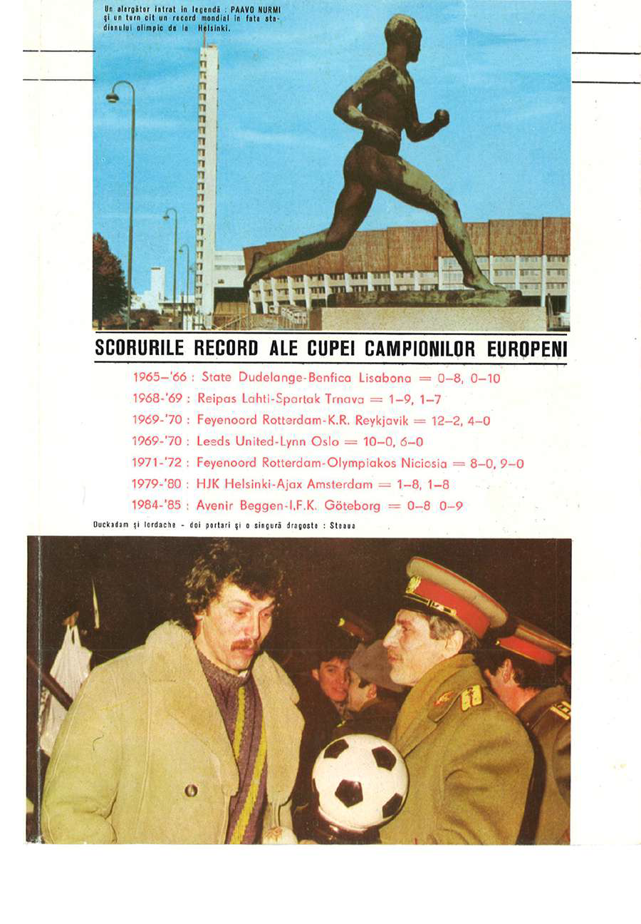 Pagină din programul meciului Steaua – Anderlecht 6