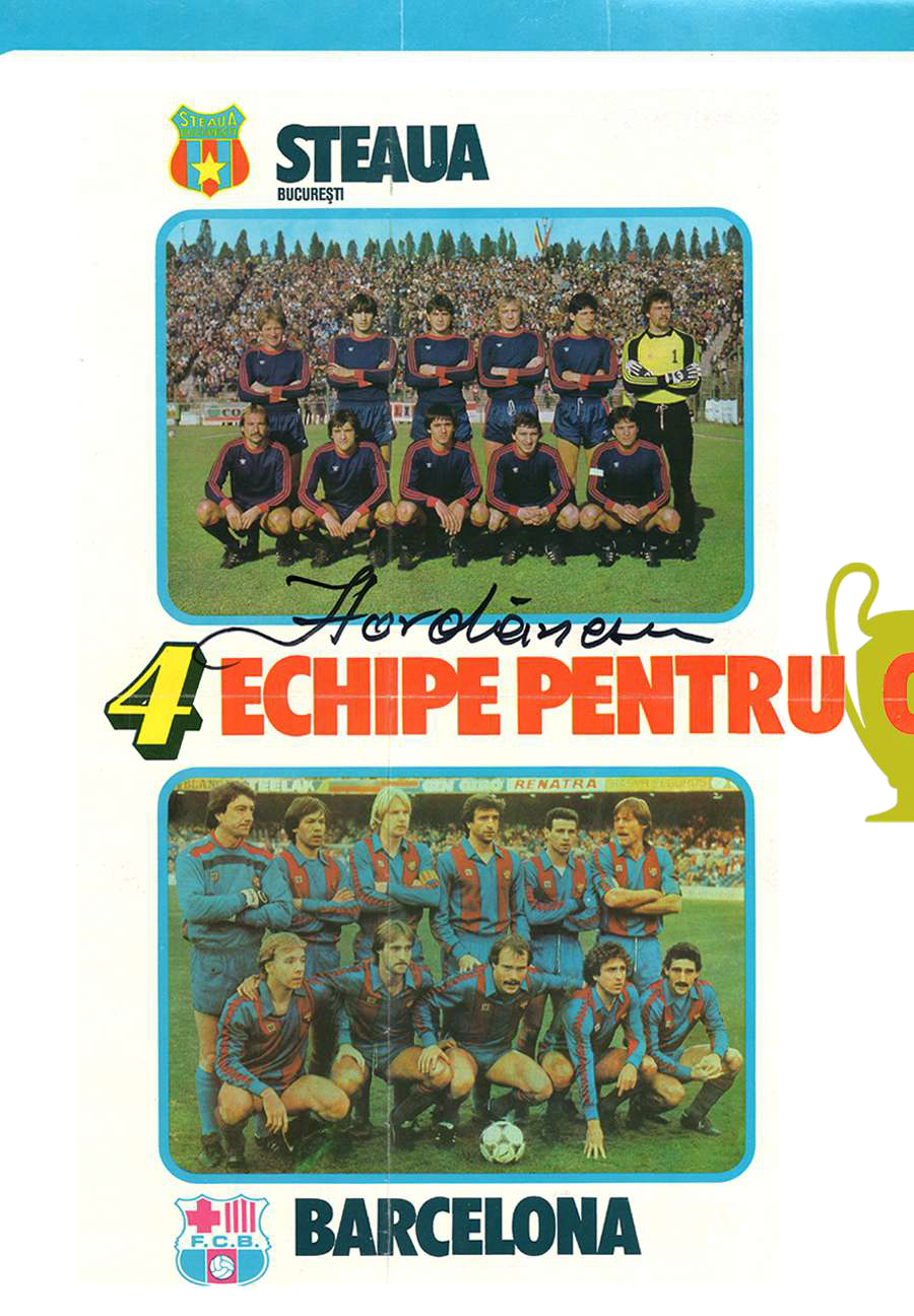 Pagină din programul meciului Steaua – Anderlecht 8