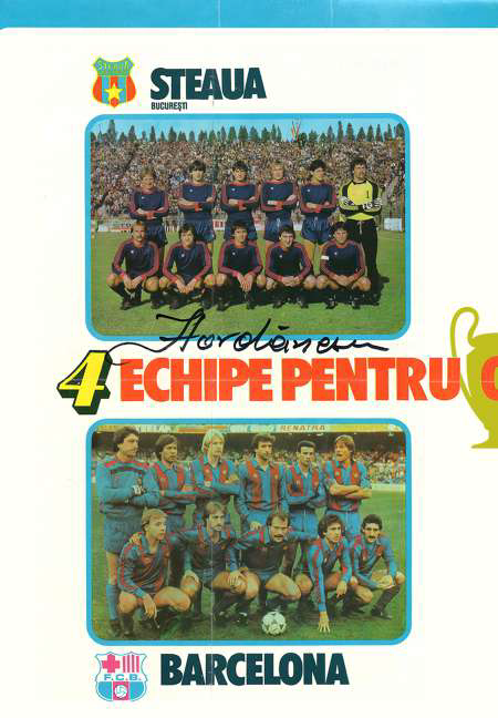 Pagină din programul meciului Steaua – Anderlecht 9
