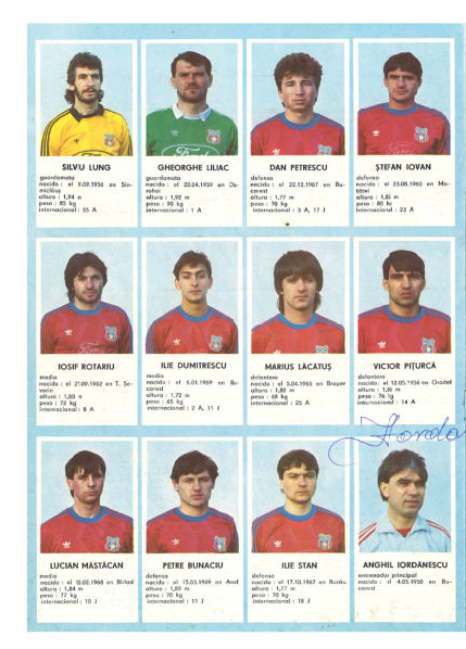 Pagină din programul meciului Steaua – IFK Göteborg 2